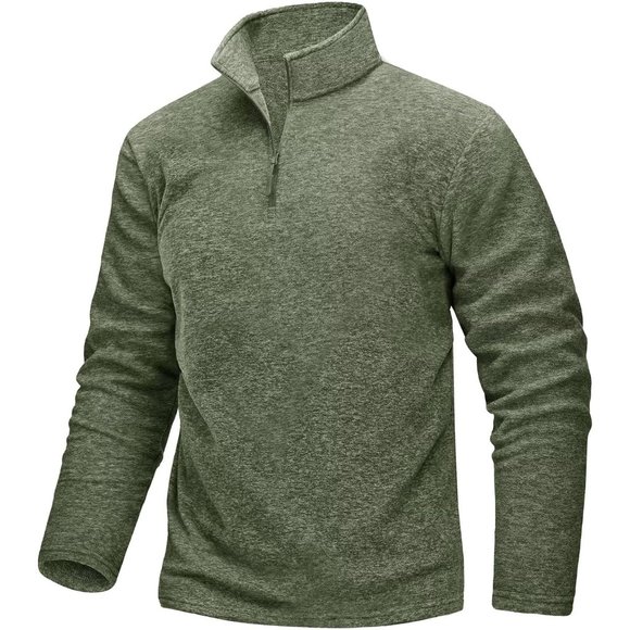 Men's Long Sleeve Fleece Sweatshirts or Workout Coat - Picture 1 of 7
